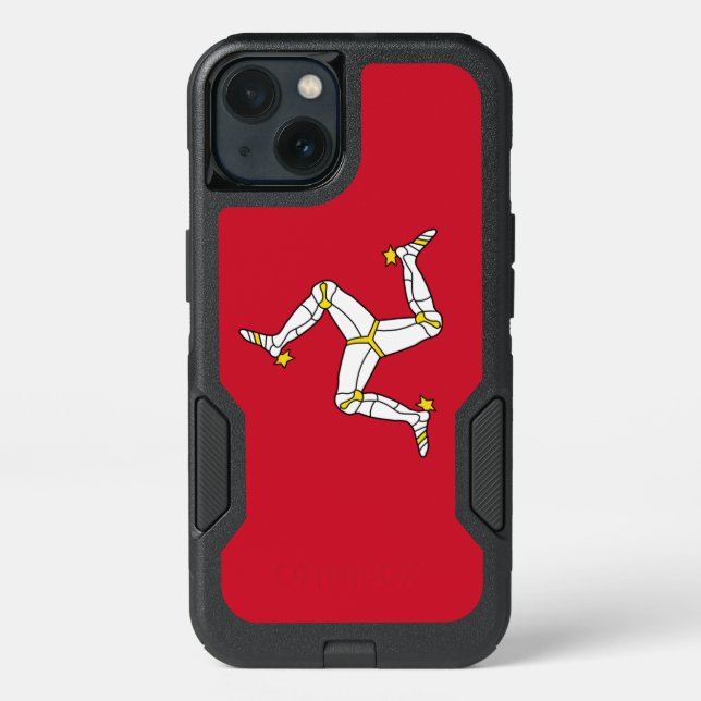 Patriotic OtterBox iPhone 13 Case, Isle of Man Case (Back)