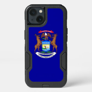 Patriotic OtterBox iPhone 13 Case, Michigan flag Case
