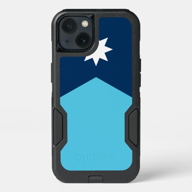 Patriotic OtterBox iPhone 13 Case, Minnesota Flag Case (Back)