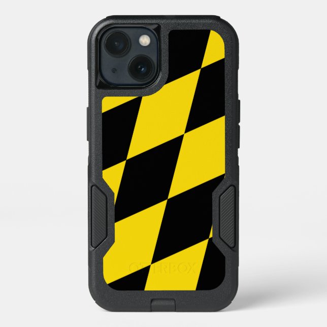 Patriotic OtterBox iPhone 13 Case, Munich Flag Case (Back)