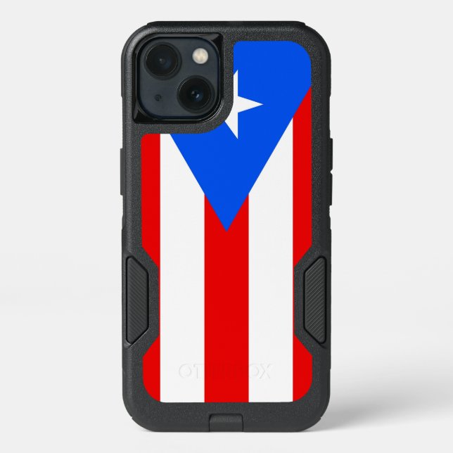 Patriotic OtterBox iPhone 13 Case, Puerto Rico Case (Back)