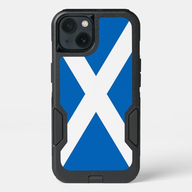 Patriotic OtterBox iPhone 13 Case, Scotland flag (Back)