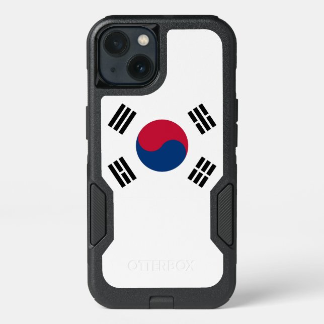 Patriotic OtterBox iPhone 13 Case, South Korea Case (Back)