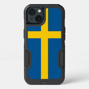 Patriotic OtterBox iPhone 13 Case, Sweden flag Case