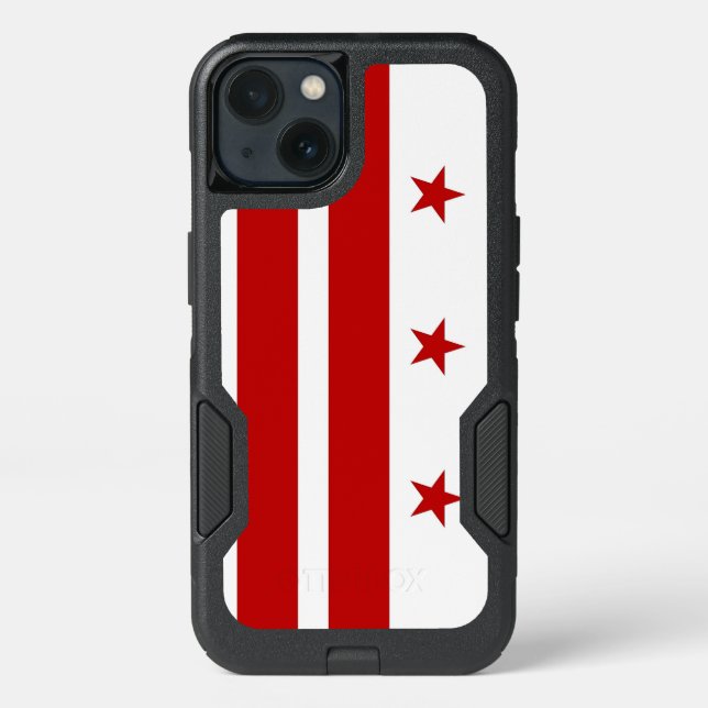 Patriotic OtterBox iPhone 13 Case, Washington DC Case (Back)