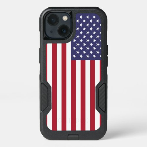 Patriotic OtterBox iPhone 13 Case with USA Flag