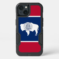 Patriotic OtterBox iPhone 13 Case, Wyoming flag