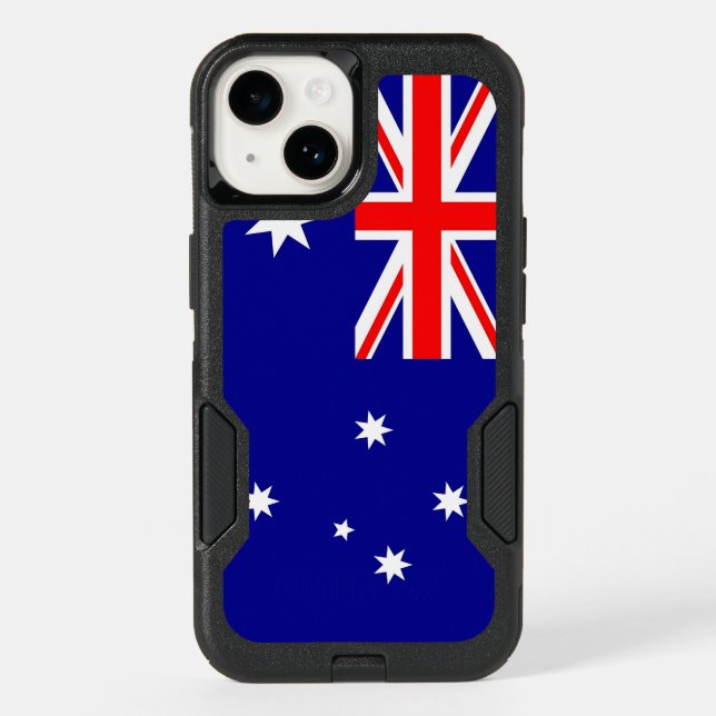 Patriotic OtterBox iPhone 14 Case, Australia flag (Back)