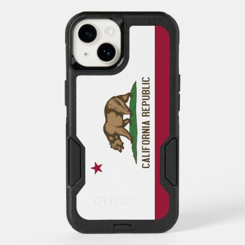 Patriotic OtterBox iPhone 14 Case California Flag