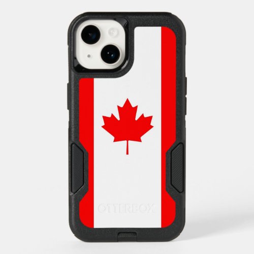 Patriotic OtterBox iPhone 14 Case Canada Flag