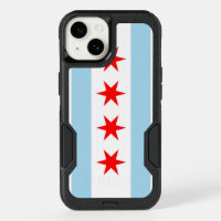 Patriotic OtterBox iPhone 14 Case, Chicago flag