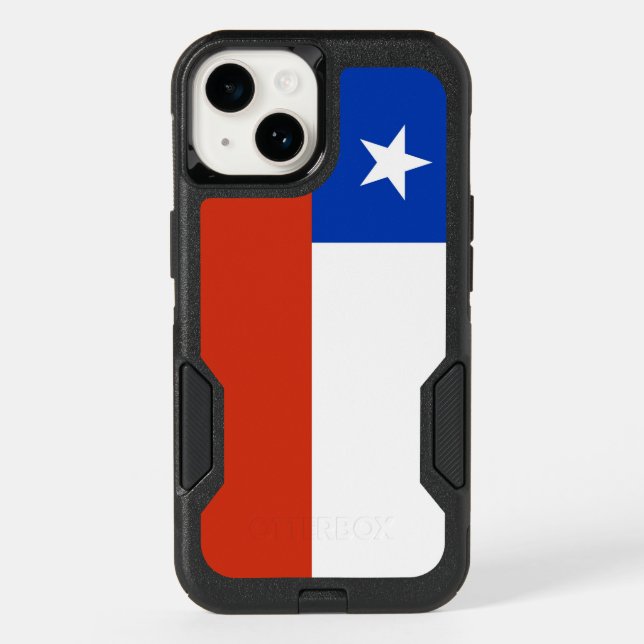 Patriotic OtterBox iPhone 14 Case, Chile Flag (Back)