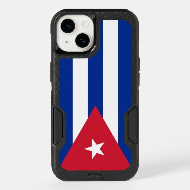 Patriotic OtterBox iPhone 14 Case, Cuba Flag (Back)