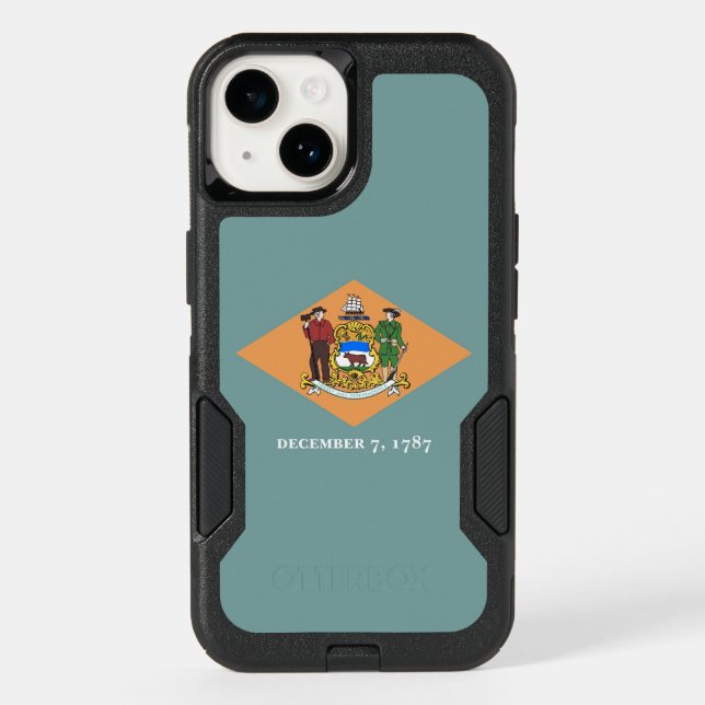 Patriotic OtterBox iPhone 14 Case, Delaware (Back)
