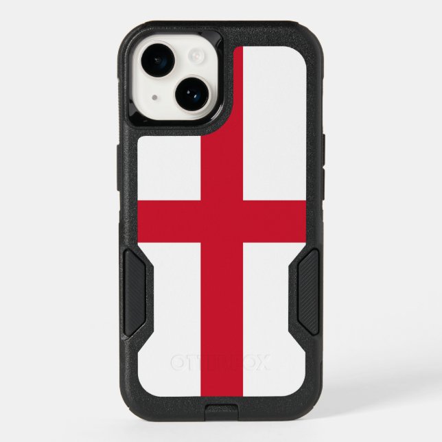 Patriotic OtterBox iPhone 14 Case, England flag (Back)