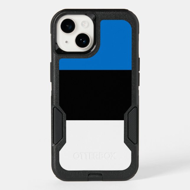 Patriotic OtterBox iPhone 14 Case, Estonia Flag (Back)