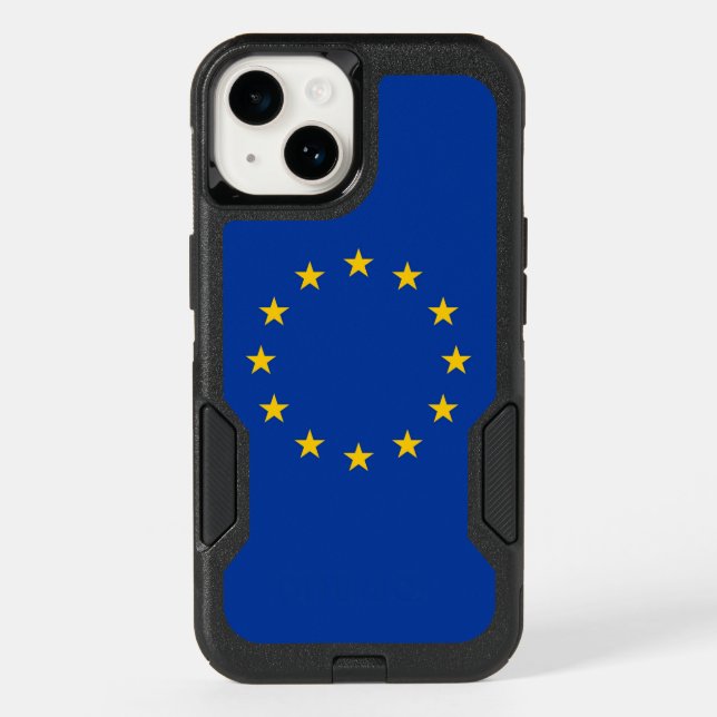 Patriotic OtterBox iPhone 14 Case, European Flag (Back)