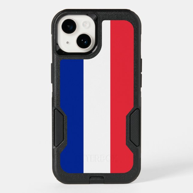 Patriotic OtterBox iPhone 14 Case, France Flag (Back)