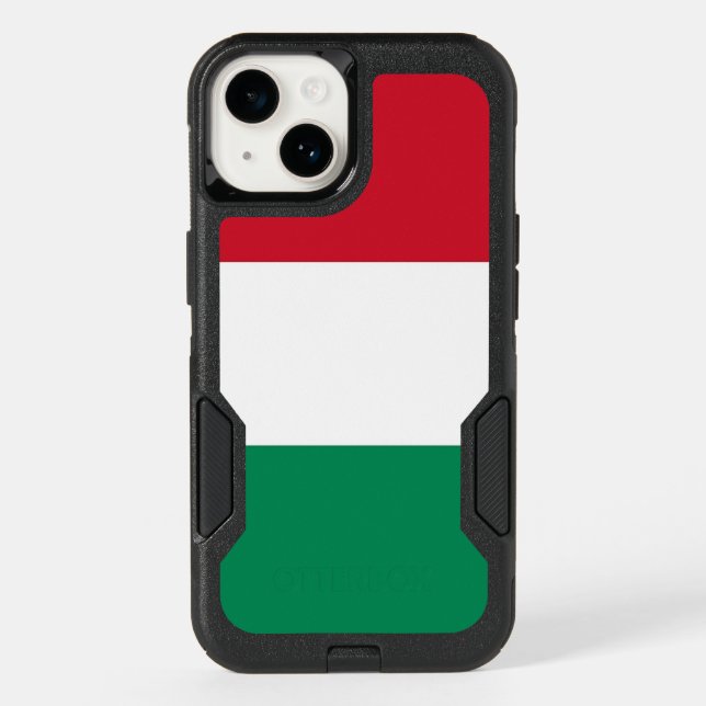Patriotic OtterBox iPhone 14 Case, Hungary flag (Back)