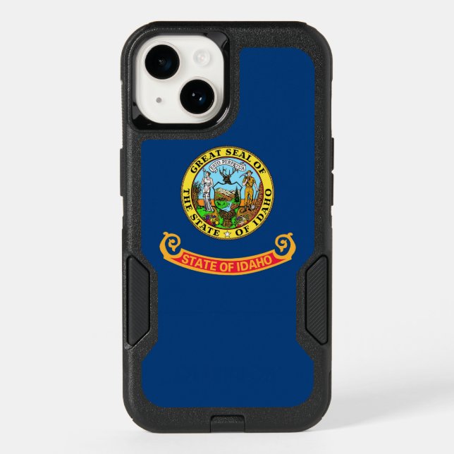 Patriotic OtterBox iPhone 14 Case, Idaho flag (Back)