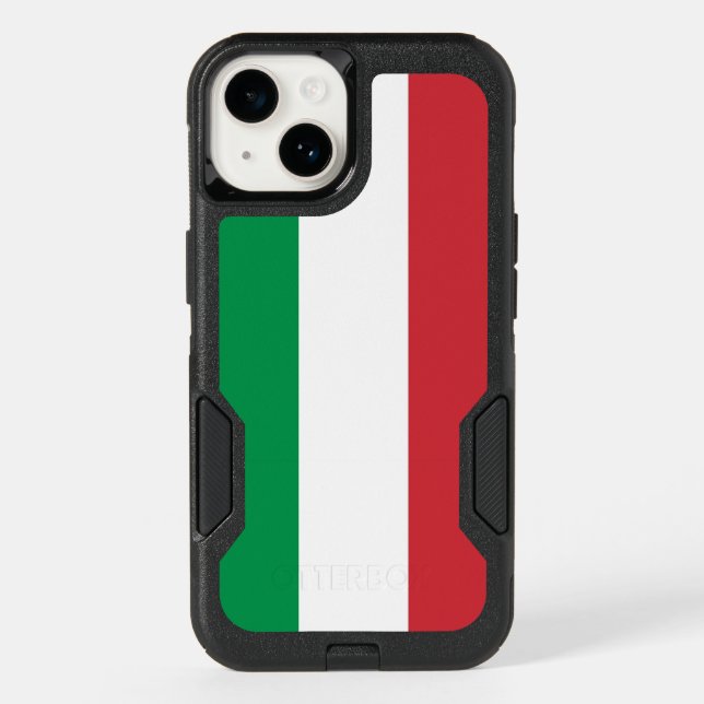 Patriotic OtterBox iPhone 14 Case, Italy flag (Back)