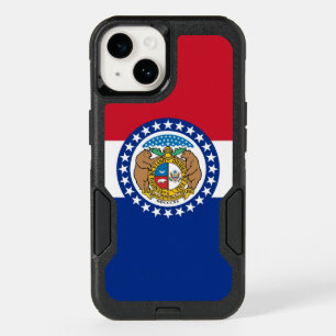 Patriotic OtterBox iPhone 14 Case, Missouri flag