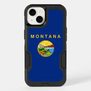 Patriotic OtterBox iPhone 14 Case, Montana flag