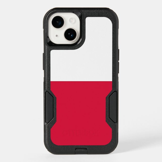 Patriotic OtterBox iPhone 14 Case, Poland flag (Back)
