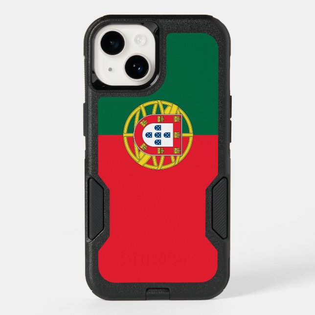 Patriotic OtterBox iPhone 14 Case, Portugal flag (Back)