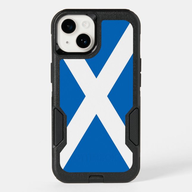 Patriotic OtterBox iPhone 14 Case, Scotland flag (Back)