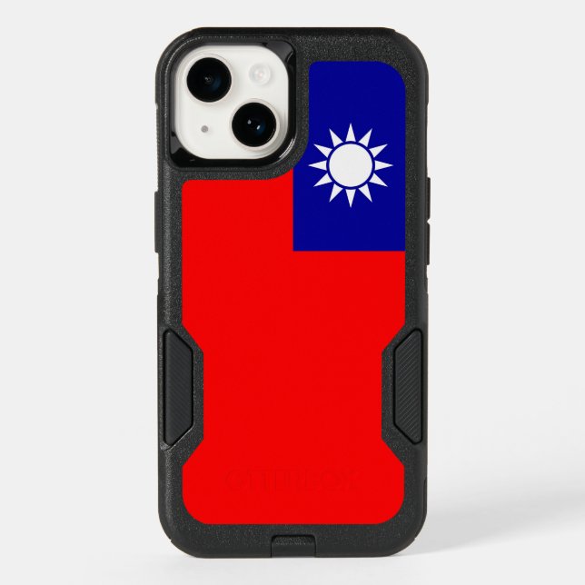 Patriotic OtterBox iPhone 14 Case, Taiwan flag (Back)