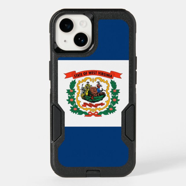 Patriotic OtterBox iPhone 14 Case, West Virginia (Back)