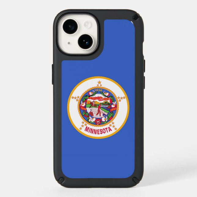 Patriotic Otterbox iPhone 14, Minnesota Speck iPho Case (Front)