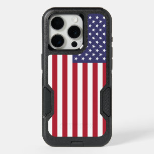 Patriotic OtterBox iPhone 15 Pro Case, USA Flag Case