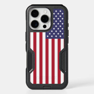 Patriotic OtterBox iPhone 16 Pro Case, USA Flag Case