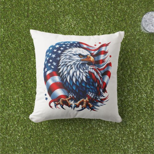 Patriotic Outdoor Pillow