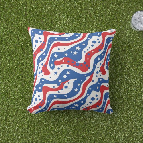 Patriotic Outdoor Pillow