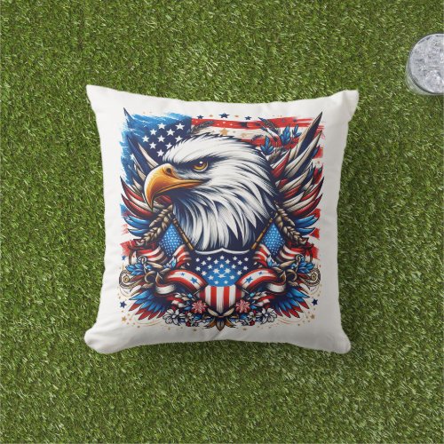 Patriotic Outdoor Pillow