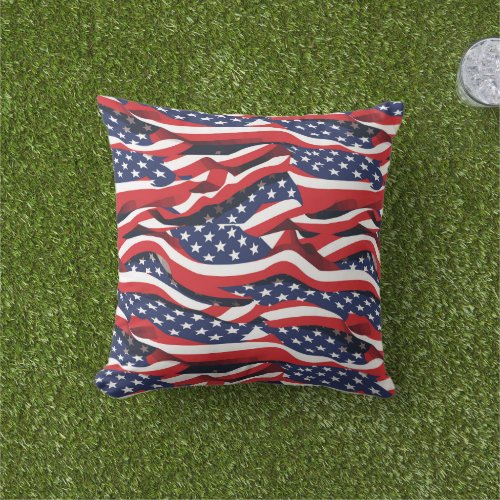 Patriotic Outdoor Pillow