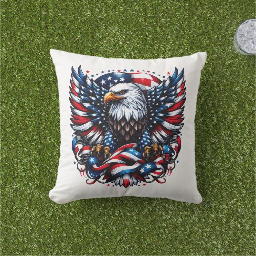 Patriotic Outdoor Pillow