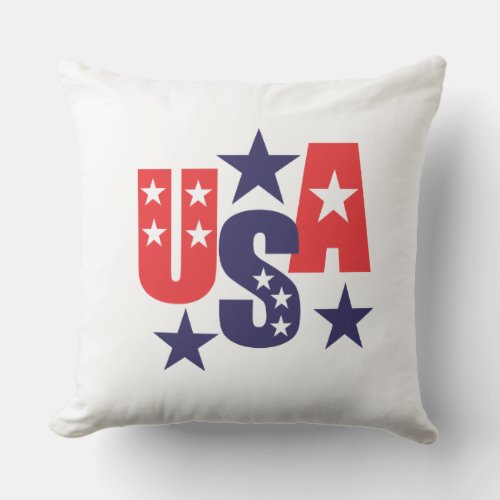 Patriotic Outdoor Throw Pillow 