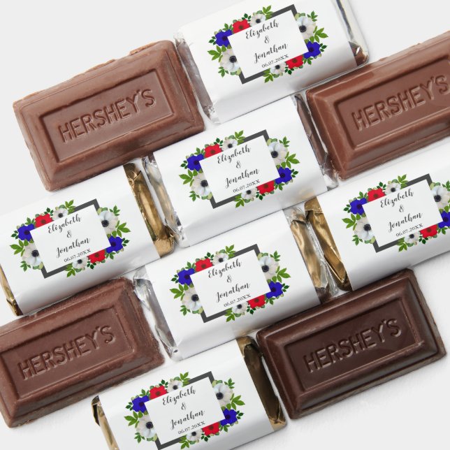 Patriotic Panda Anemone Wedding Hershey's Miniatures (Assorted)