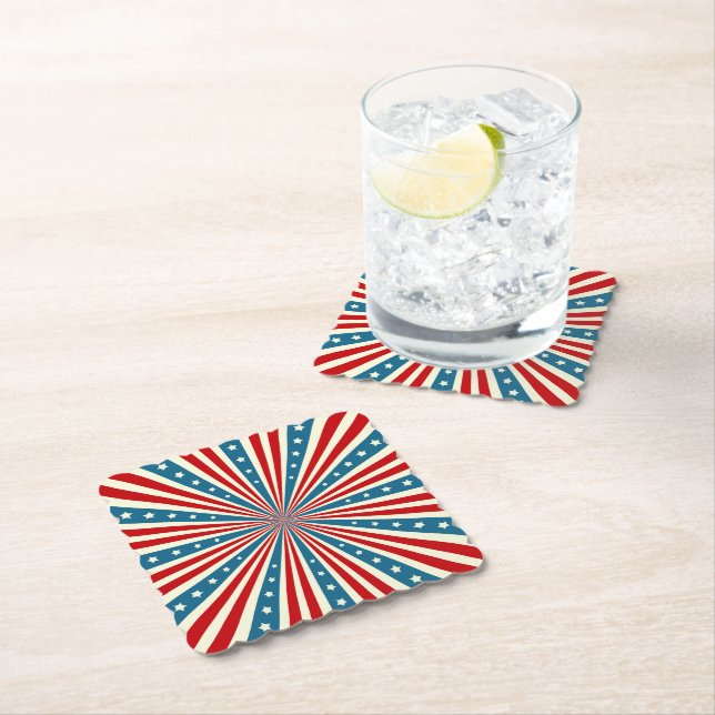 Patriotic Paper Coasters (Insitu)