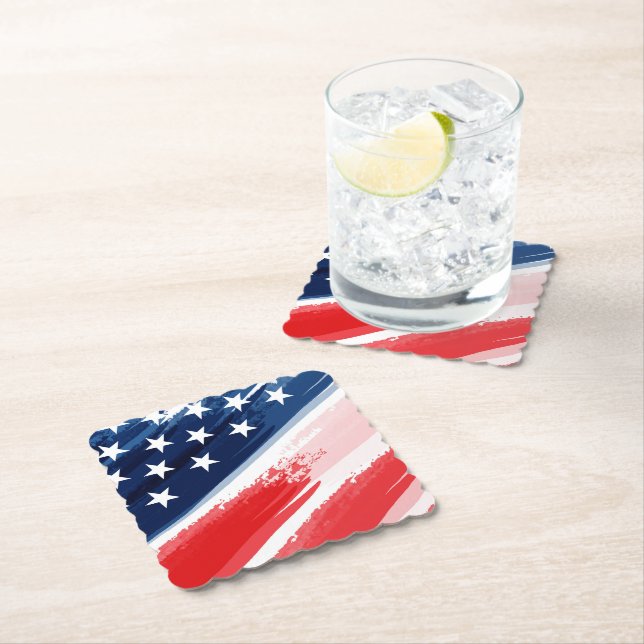Patriotic Paper Coasters (Insitu)