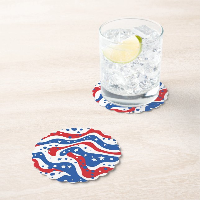 Patriotic Paper Coasters (Insitu)
