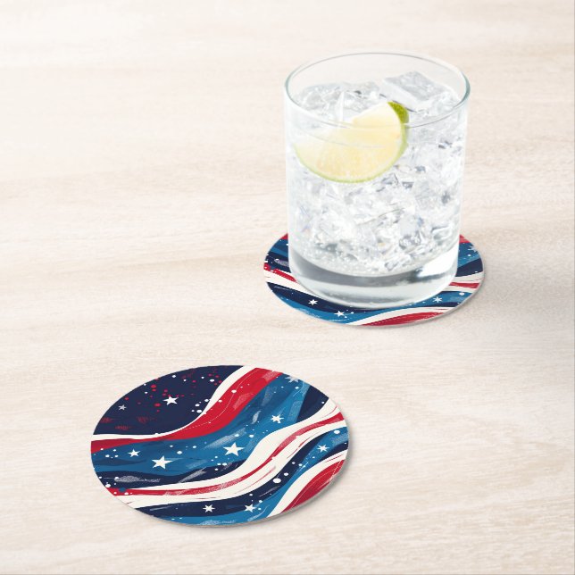 Patriotic Paper Coasters (Insitu)