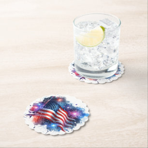 Patriotic Paper Coasters