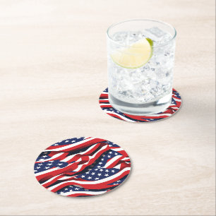 Patriotic Paper Coasters