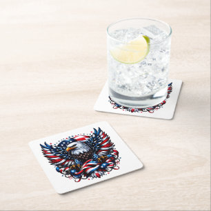 Patriotic Paper Coasters
