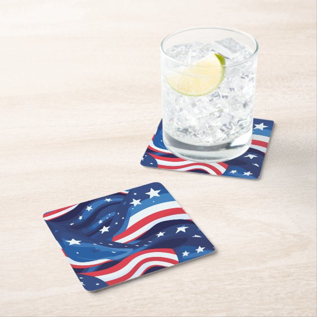 Patriotic Paper Coasters (Insitu)